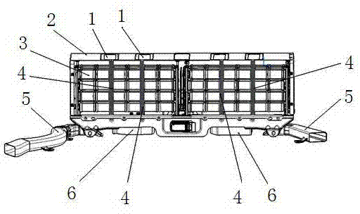 Power battery pack dissipation device for hybrid electric vehicle