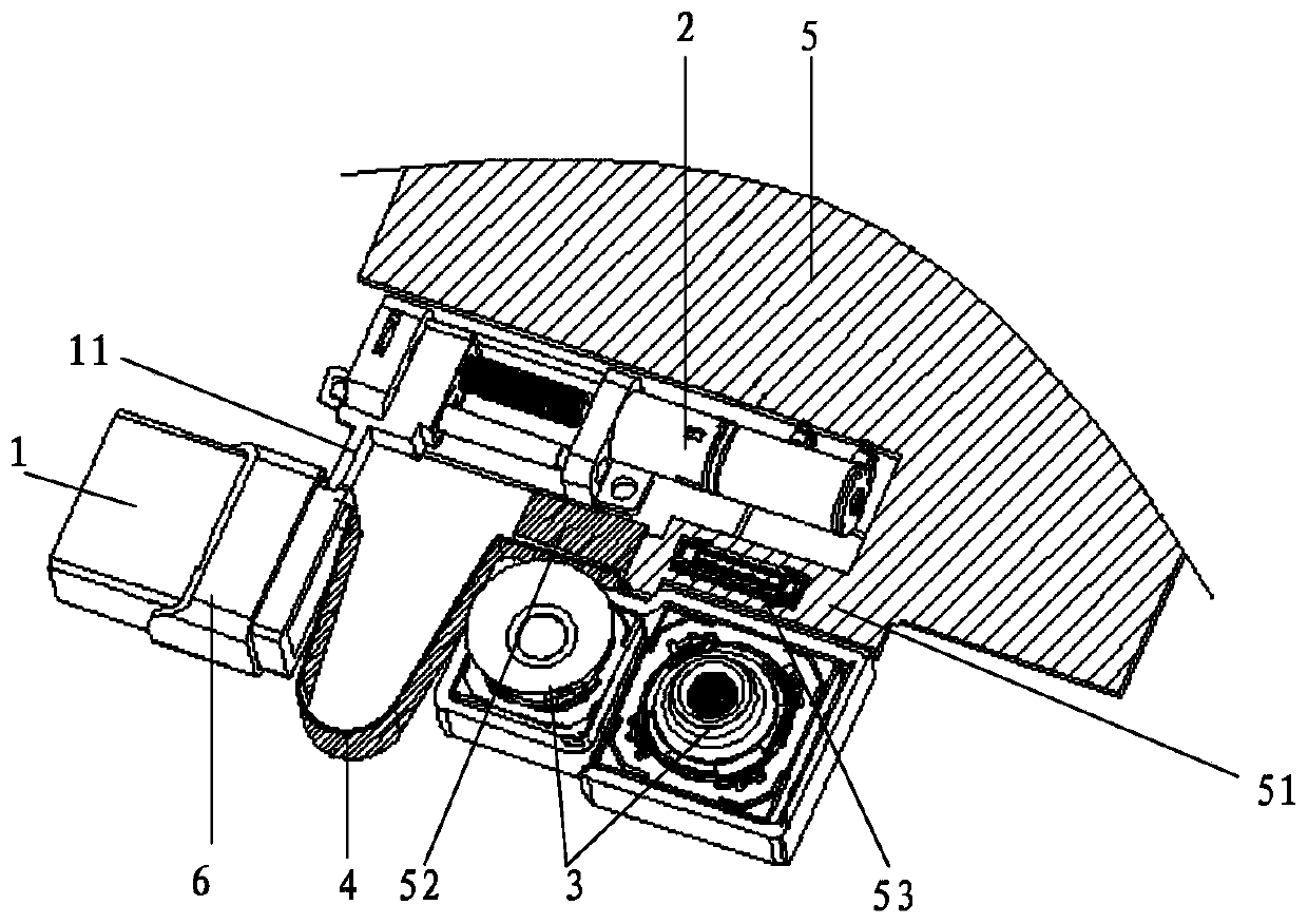 Camera structure and terminal