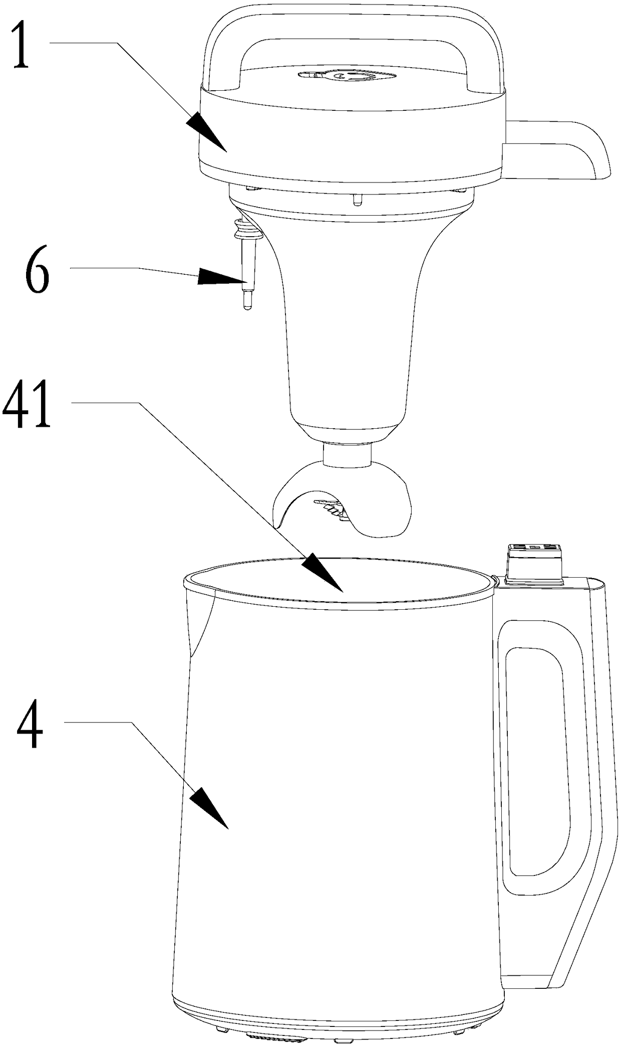 Soybean milk making method for food processor