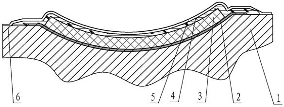 Dimensional tooling and dimensioning method for large-size integrally formed heat-proof structure