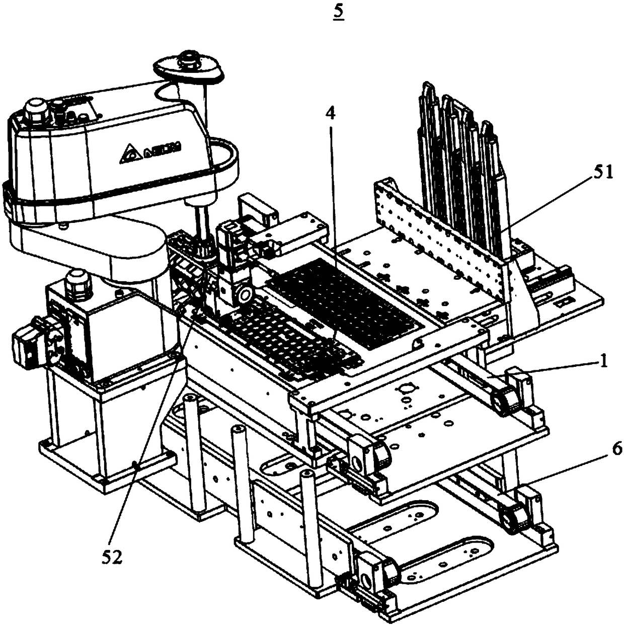 A fully automatic keyboard assembly line