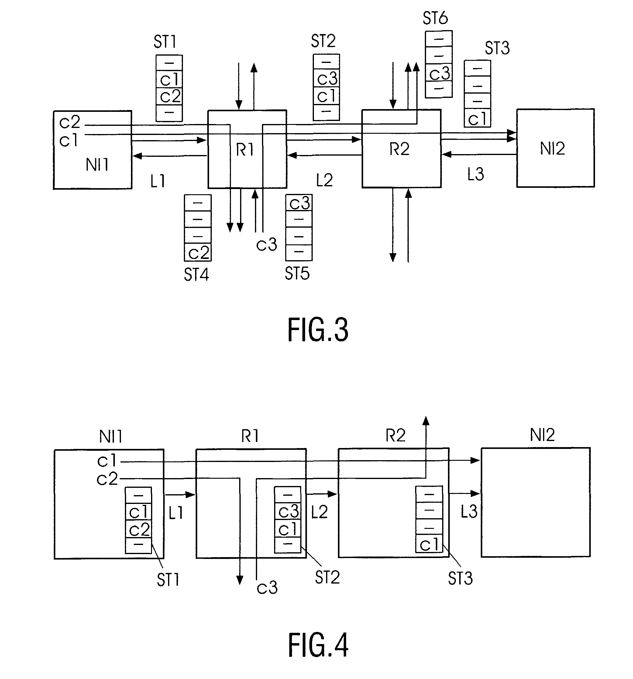 Weight factor based allocation of time slot to use link in connection path in network on chip IC