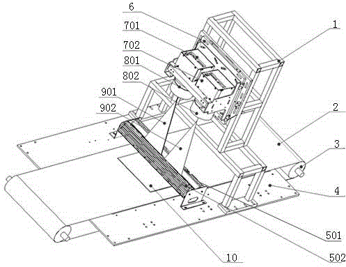 Multi-CCD spliced scanning mechanism and image processing method through same