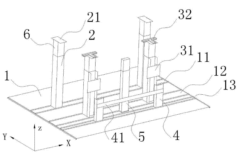 Collision test device for protecting legs of pedestrian and use method thereof
