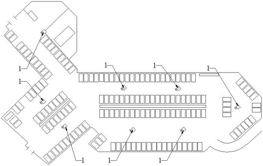 Grid-based indoor area location and navigation method