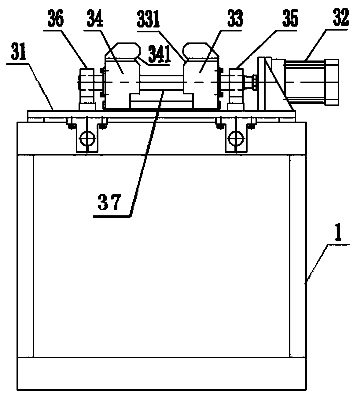 Sucker rod centralizer crushing machine and crushing method thereof