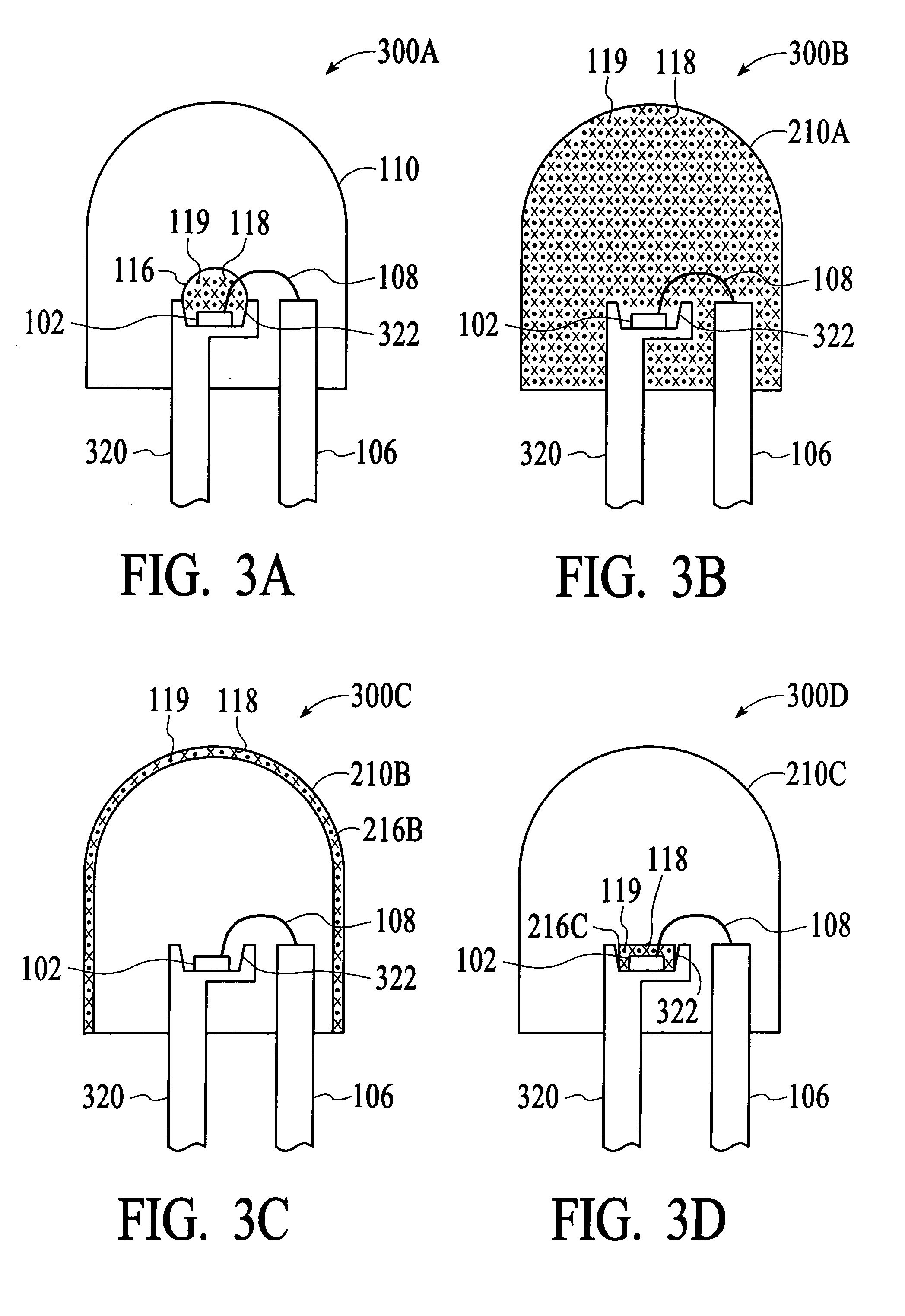 Device and method for emitting output light using quantum dots and non-quantum fluorescent material