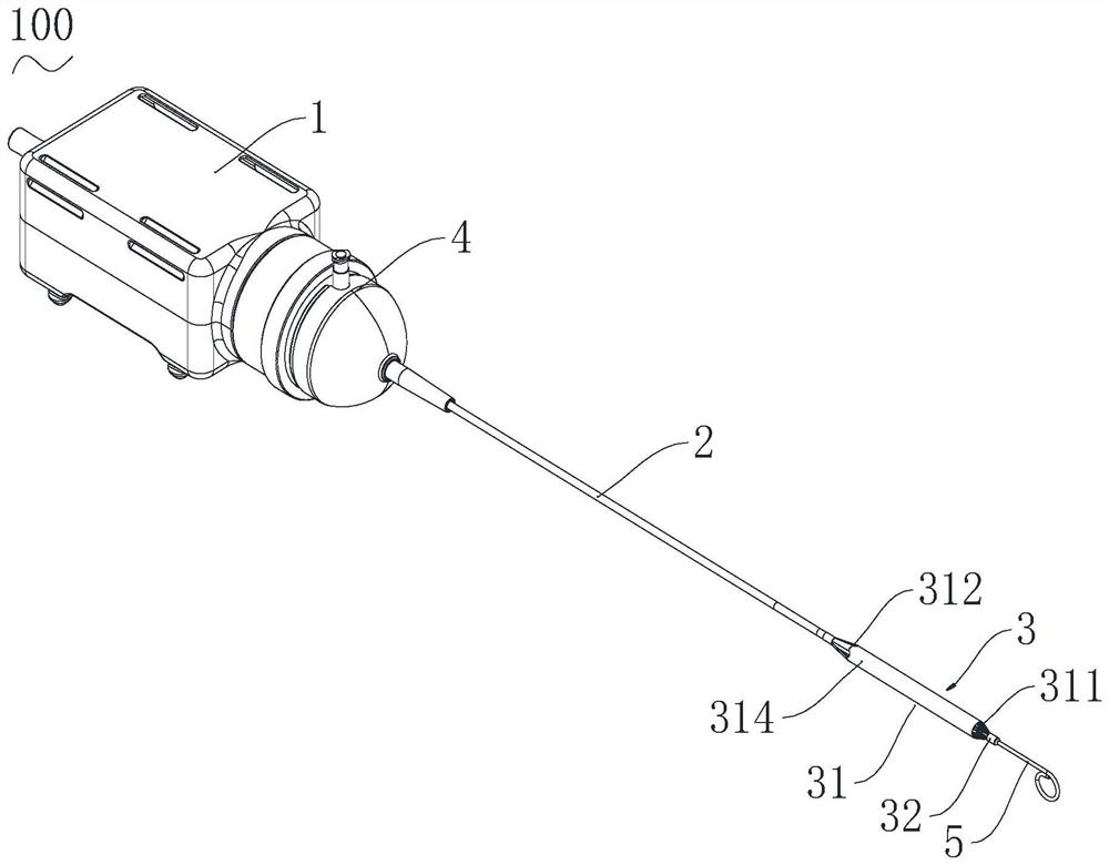 Interventional assembly of catheter pump, use method of interventional assembly and interventional blood pump system