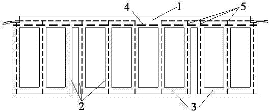 Measuring device of cross-section temperature field of double circular steel tube concrete column and mounting method thereof