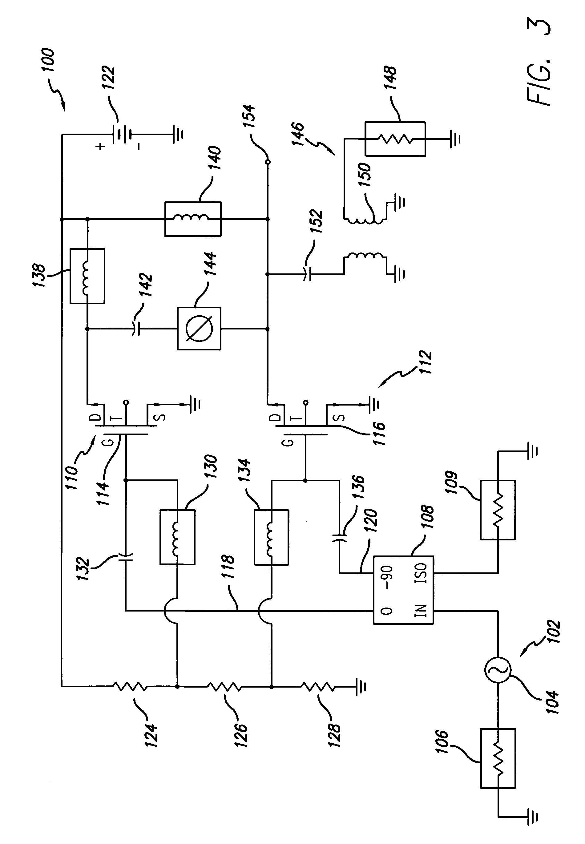 RF amplifier employing active load linearization