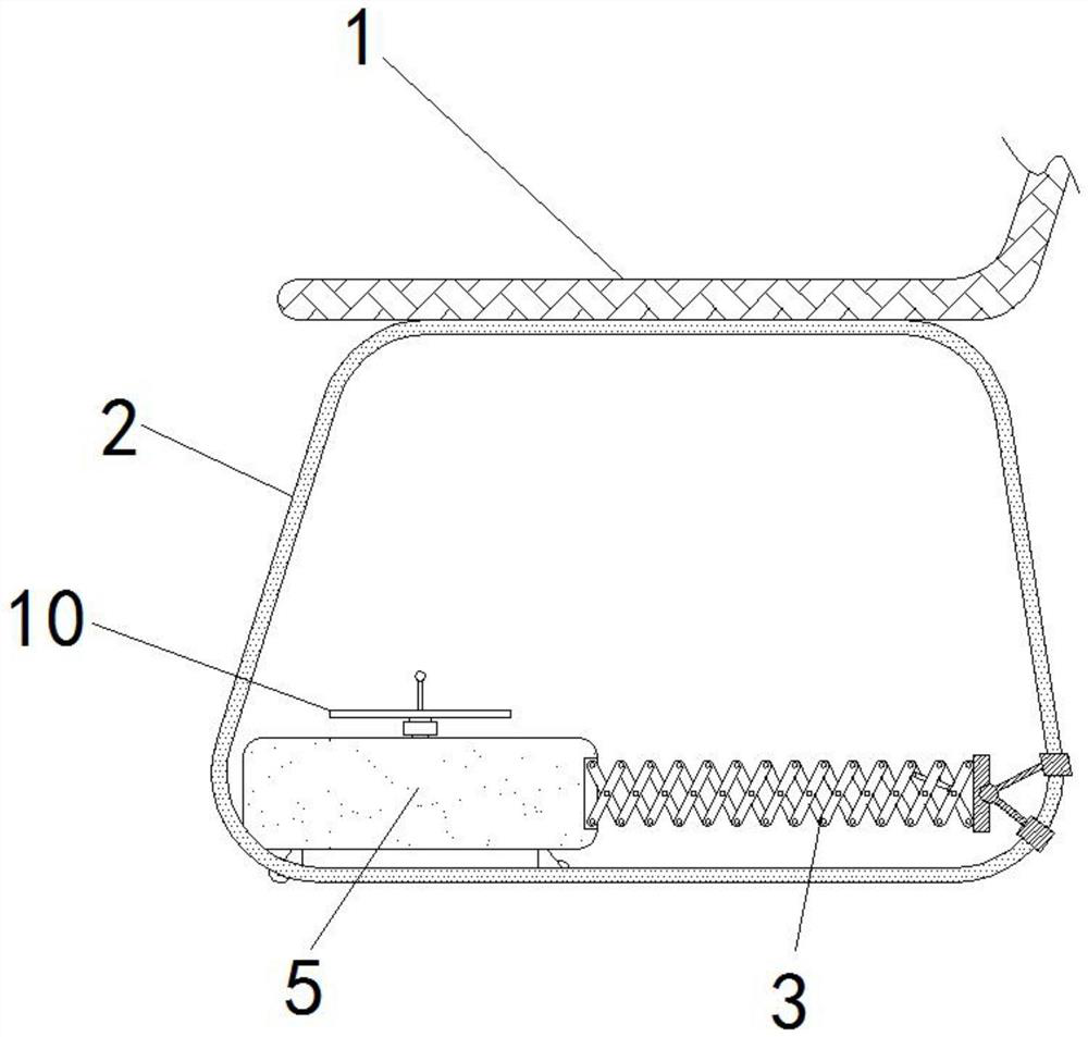 Office chair capable of relieving leg fatigue based on reciprocating motion