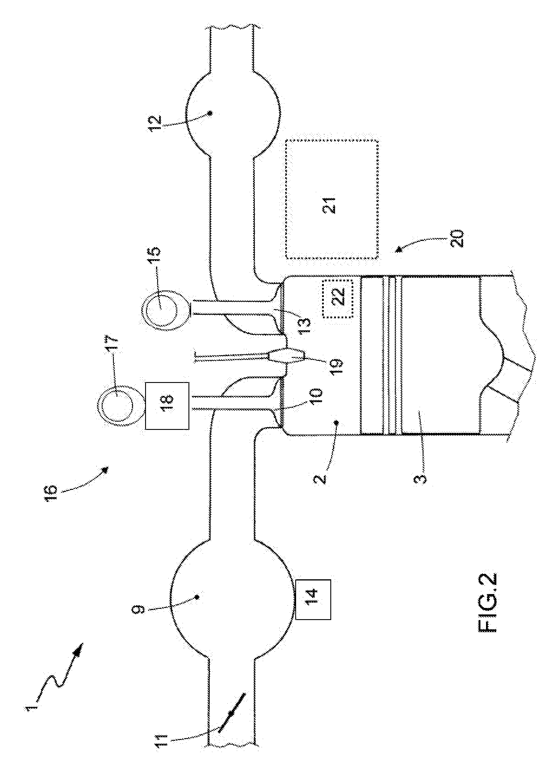 Method for controlling the movement of a component that moves towards a position defined by a limit stop in an internal combustion engine