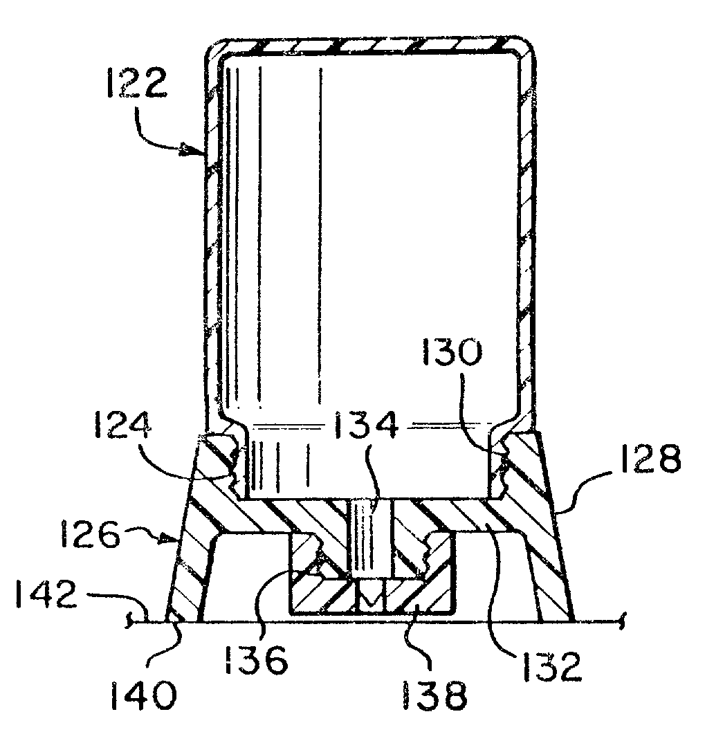 Dispensing devices with bottom outlet for dispensing viscous liquids
