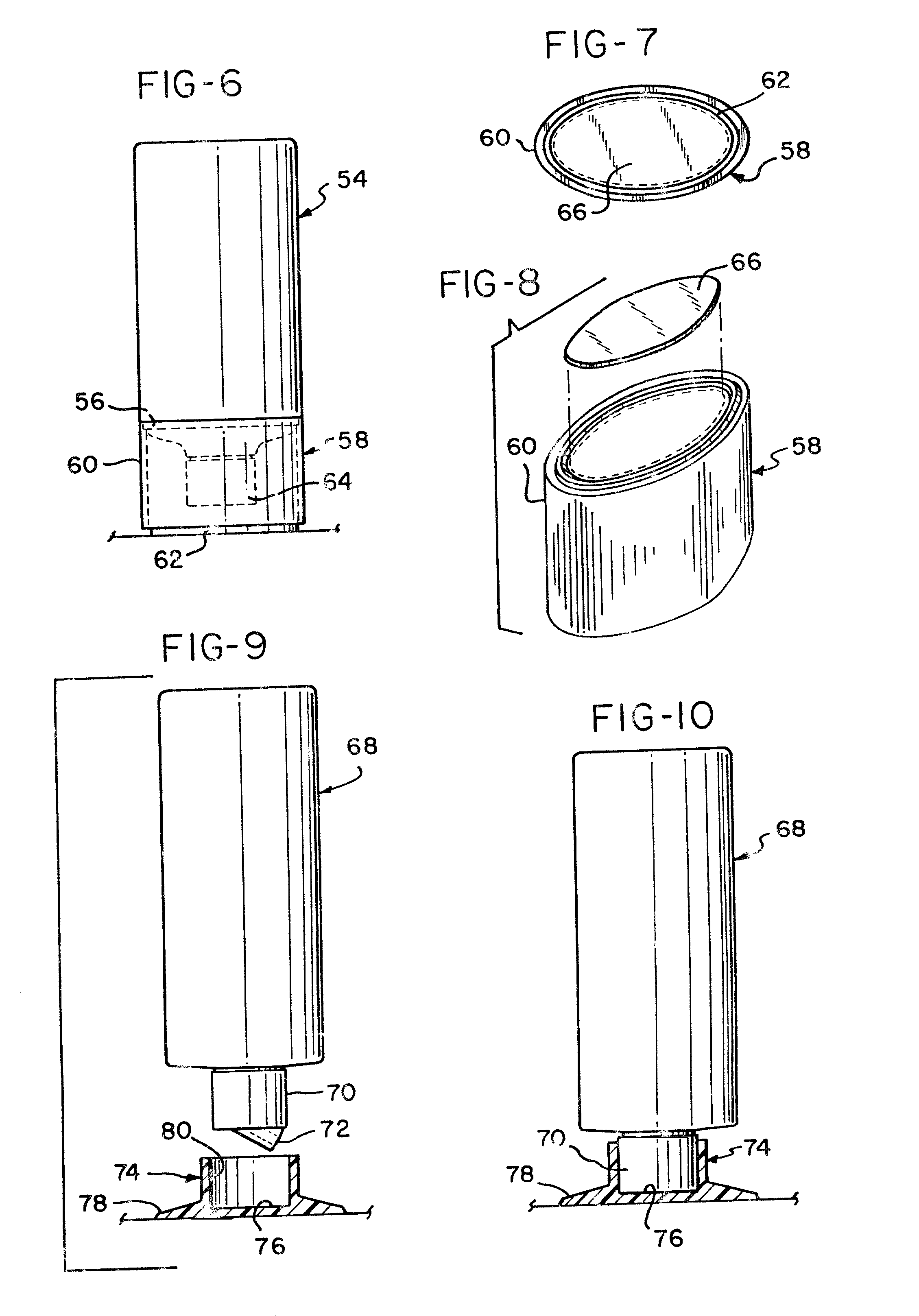 Dispensing devices with bottom outlet for dispensing viscous liquids