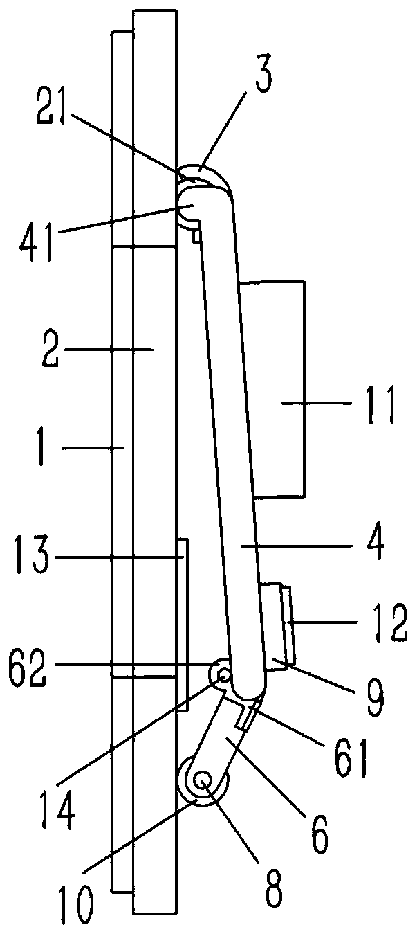 Auxiliary tilting device of rearview mirror