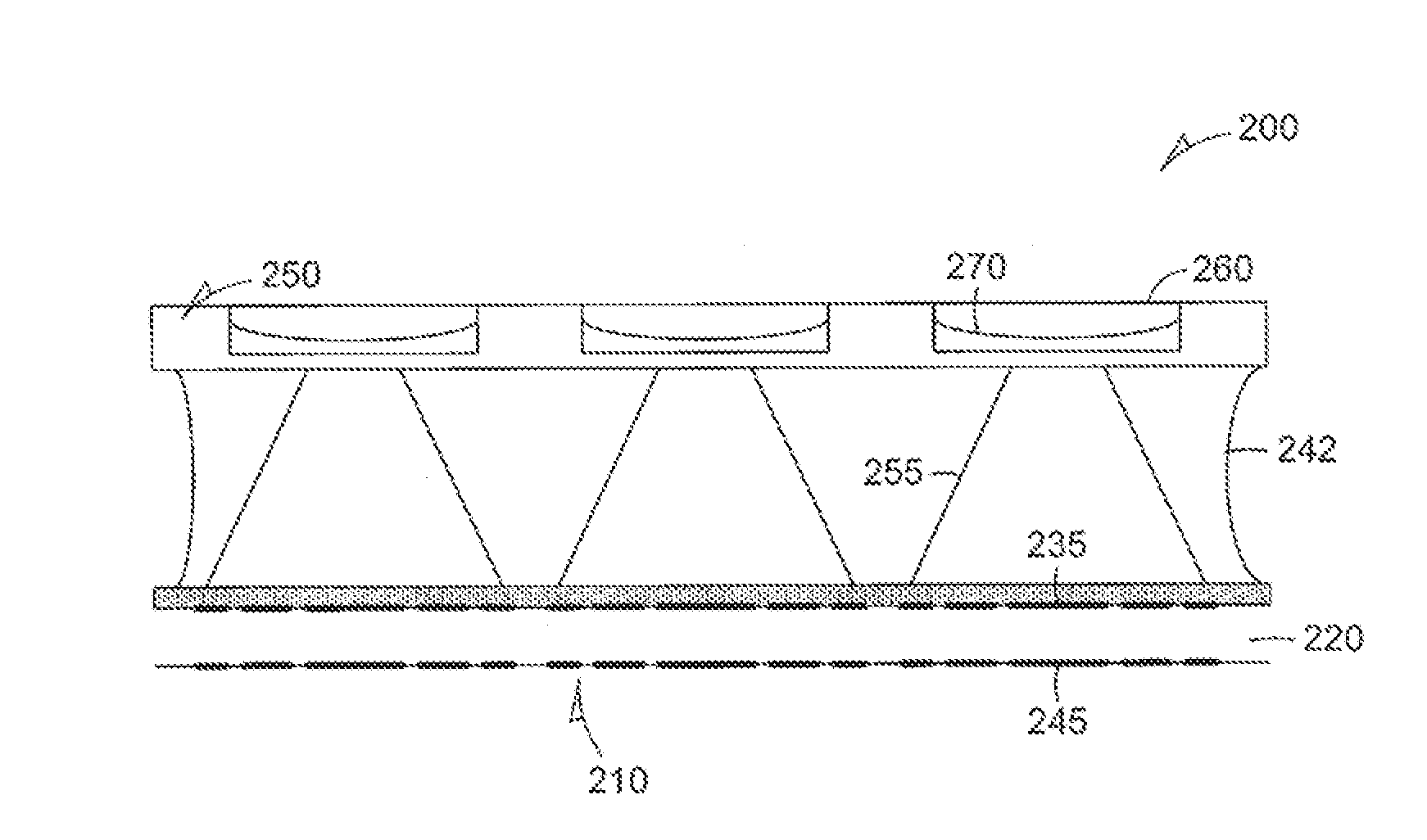 Methods and systems to form high efficiency and uniform fresnel lens arrays for ultrasonic liquid manipulation
