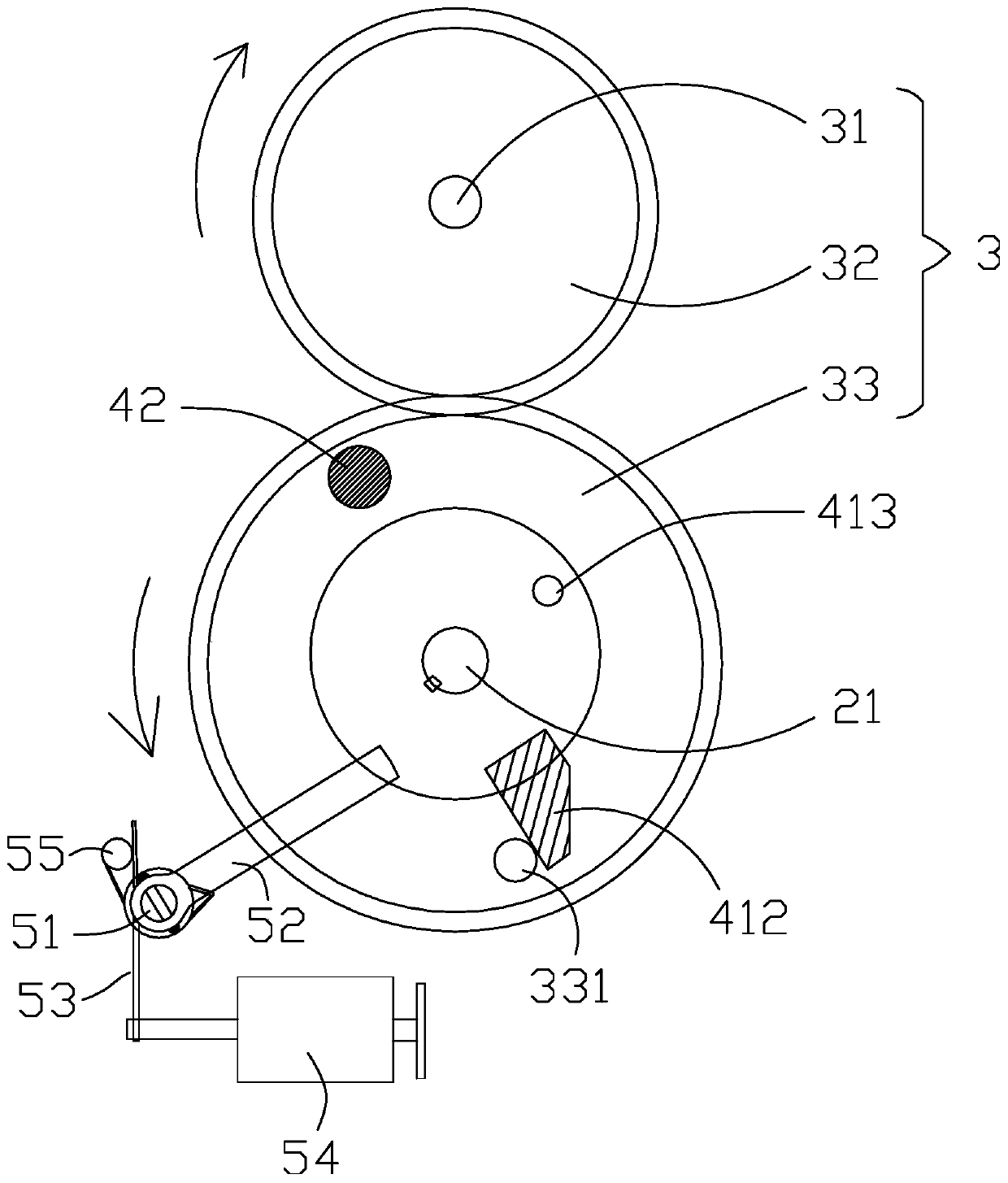 Switching-on structure of modular circuit breaker