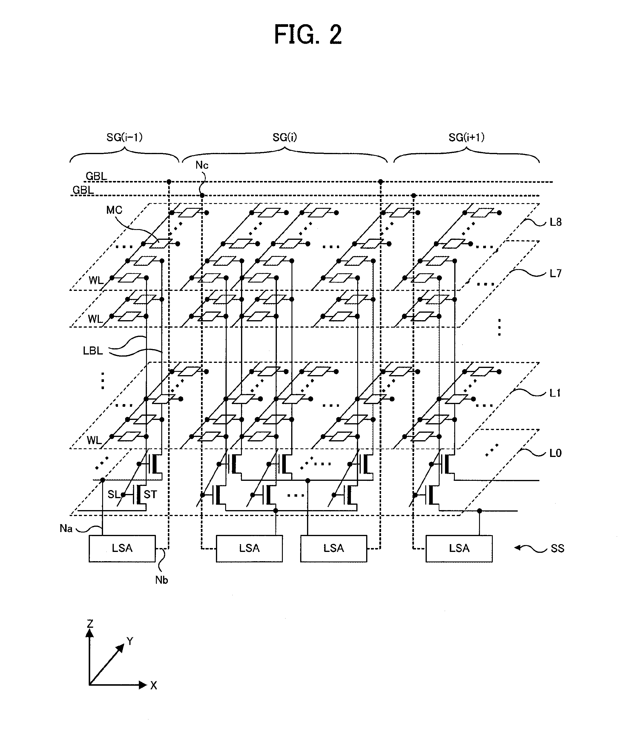 Semiconductor device having stacked layers