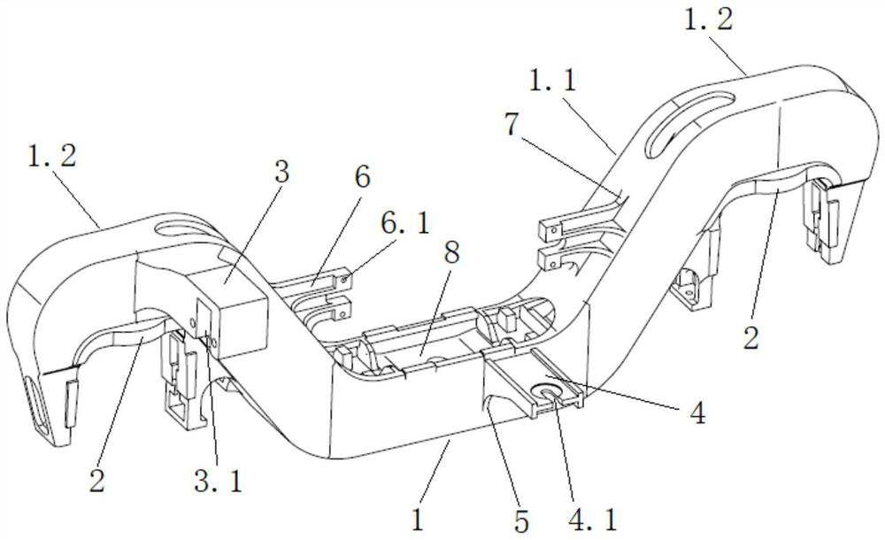 Bogie side frame of railway wagon with high dynamic performance and bogie