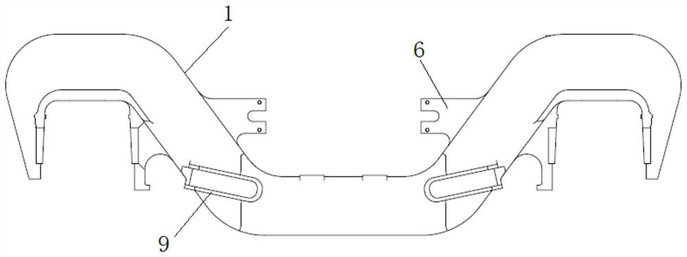 Bogie side frame of railway wagon with high dynamic performance and bogie