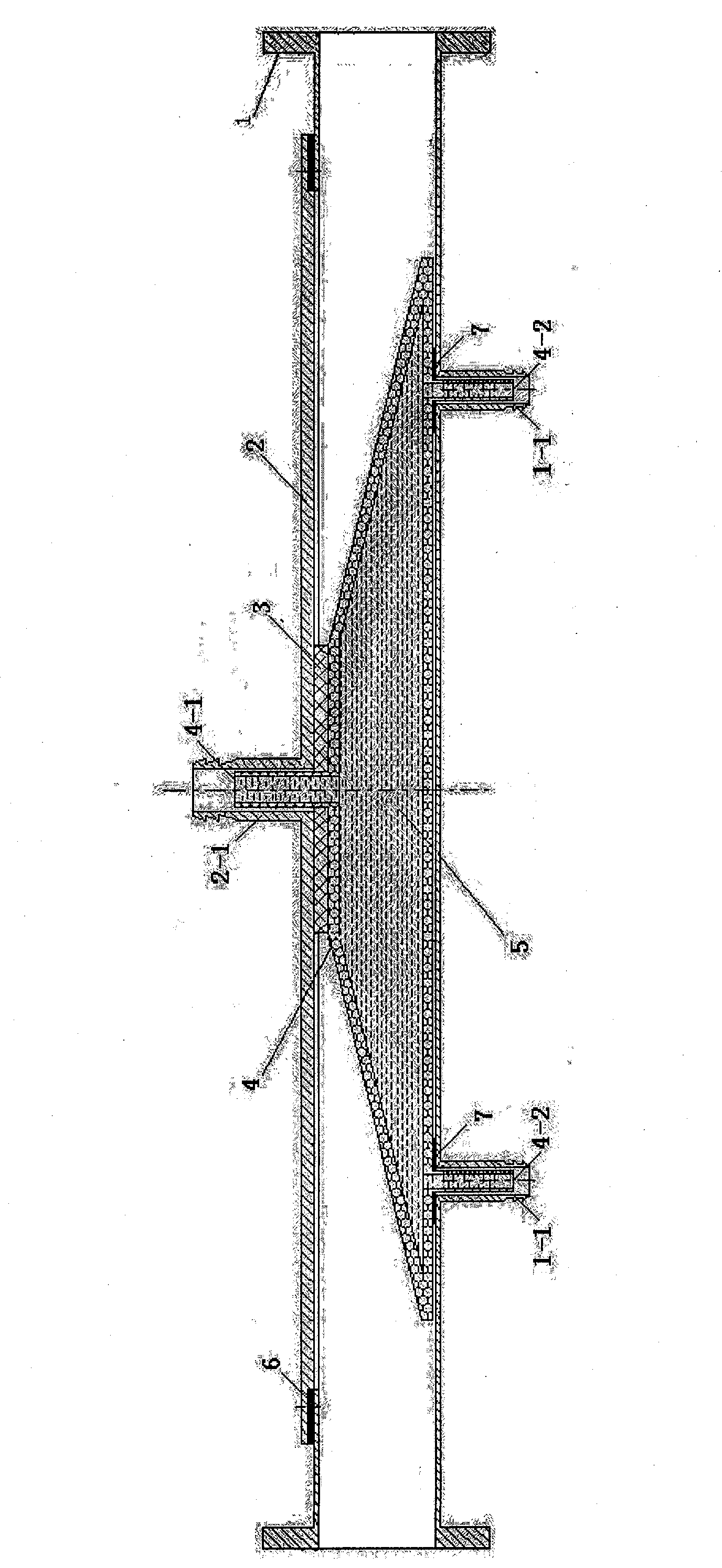 Liquid-type high-power microwave rectangular waveguide attenuator