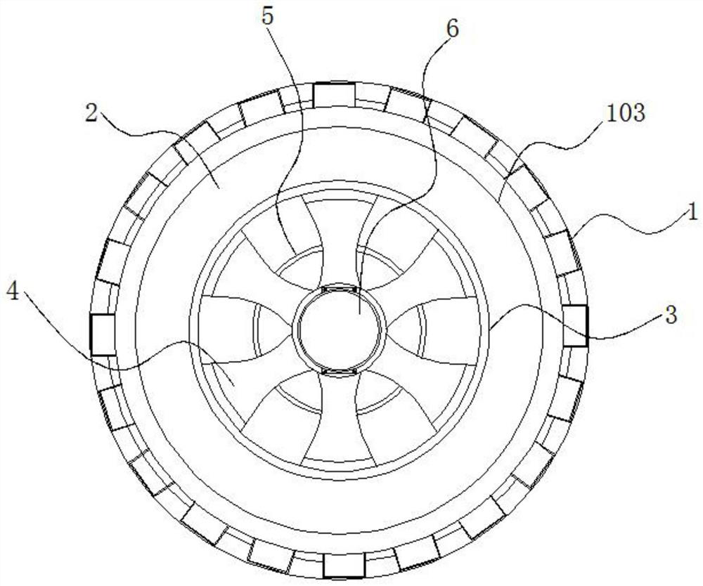 Explosion-proof tire structure and processing technology thereof