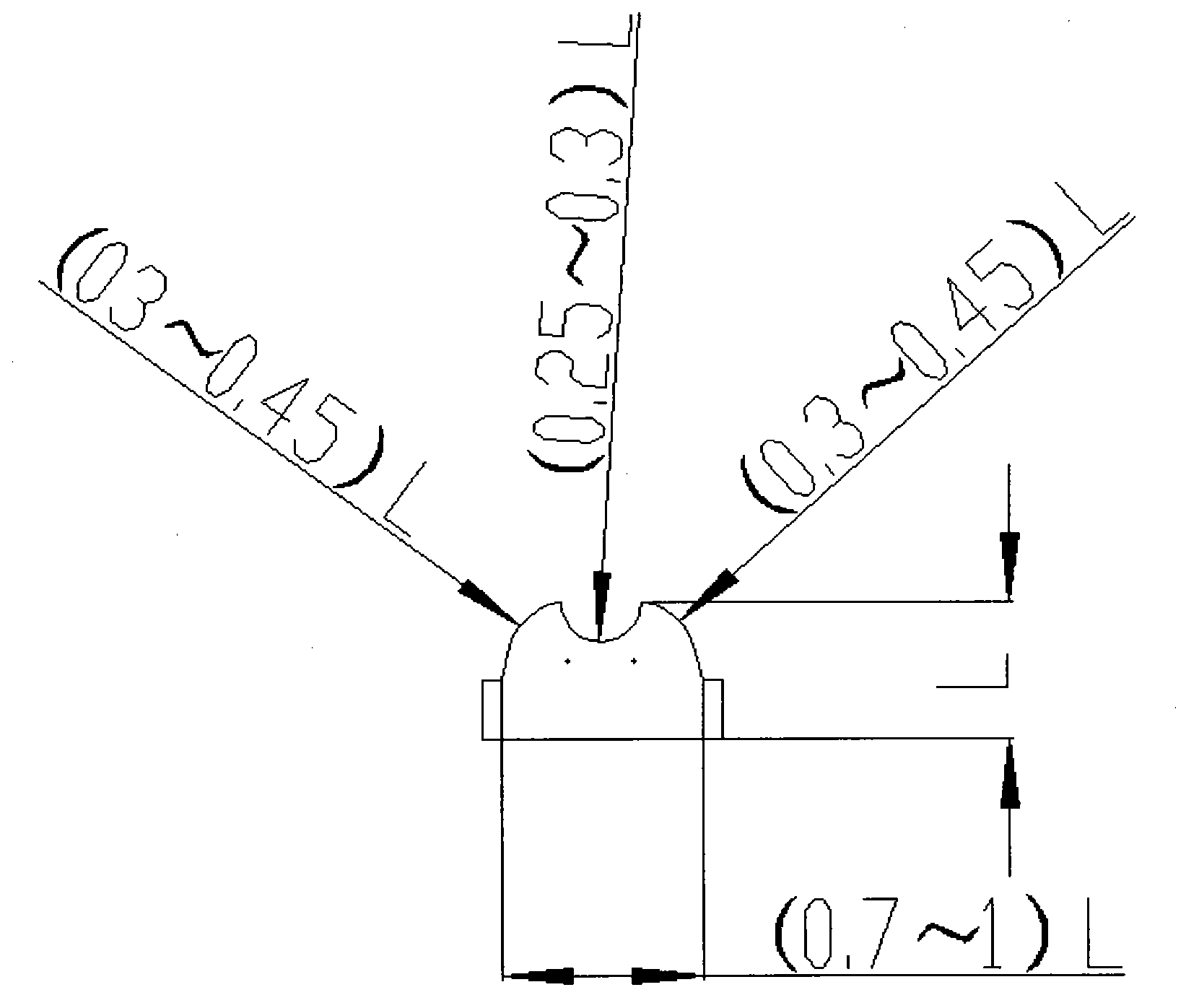 Filter core pressing sealing structure in high-temperature and high-pressure environment