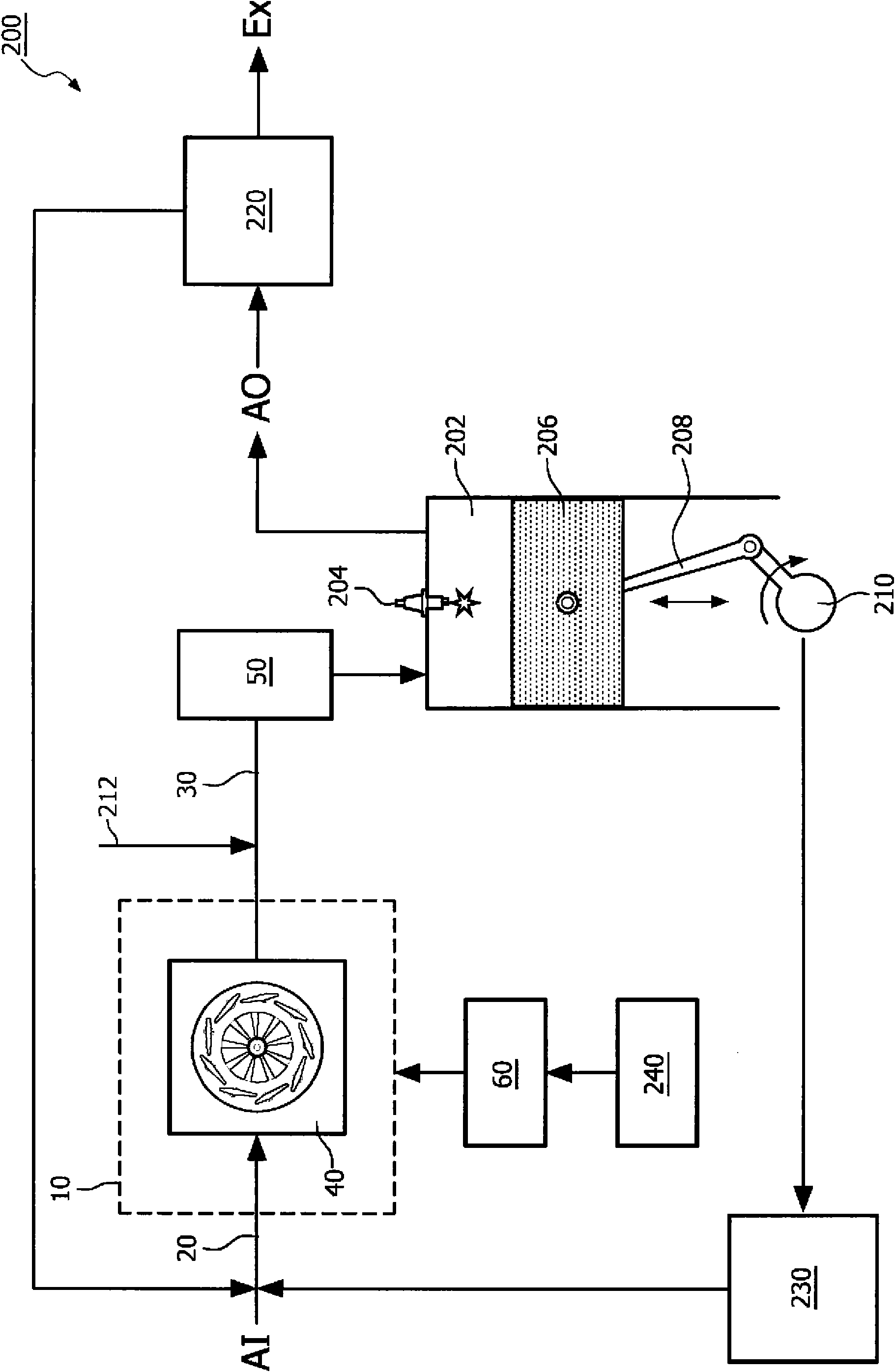 Air-inlet system for internal combustion engine, air-conditioning system and combustion engine comprising the air-inlet system