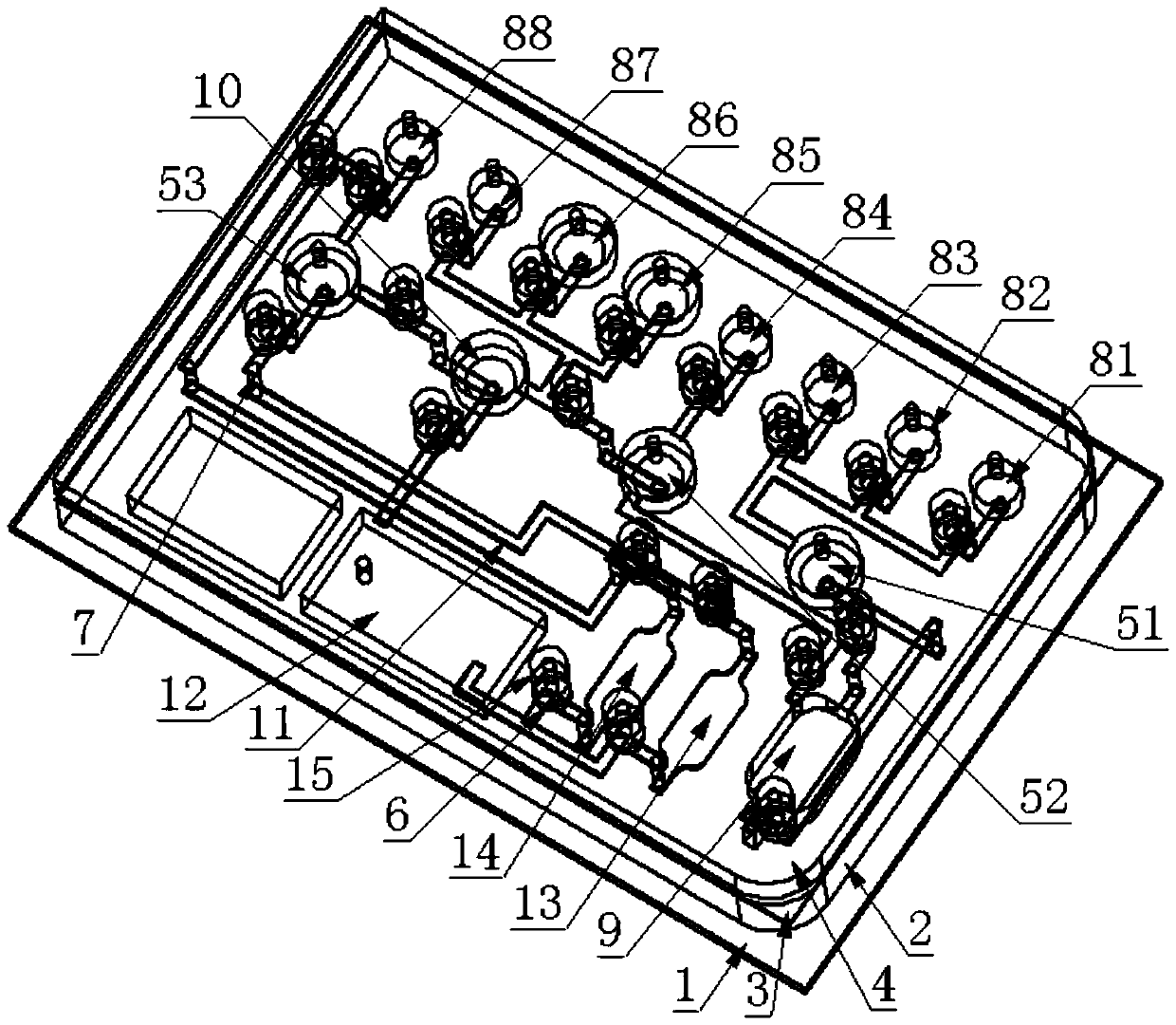 A multifunctional integrated microfluidic nucleic acid analysis chip and its preparation and analysis method