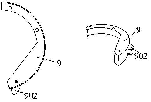 Seeding disc structure assembly and seeding device