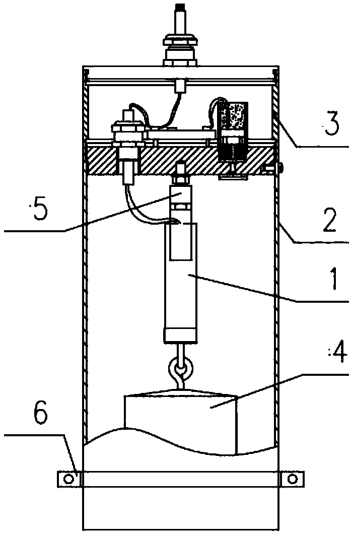 Vibrating wire type water level indicator with self-compensation function