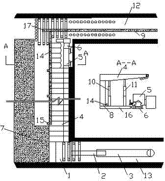 Method for fully mechanized continuously-filling coal mining of steeply pitching coal seam