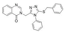 Quinazolinone compound containing 1, 2, 4-triazole thioether and synthesizing method and application of quinazolinone compound