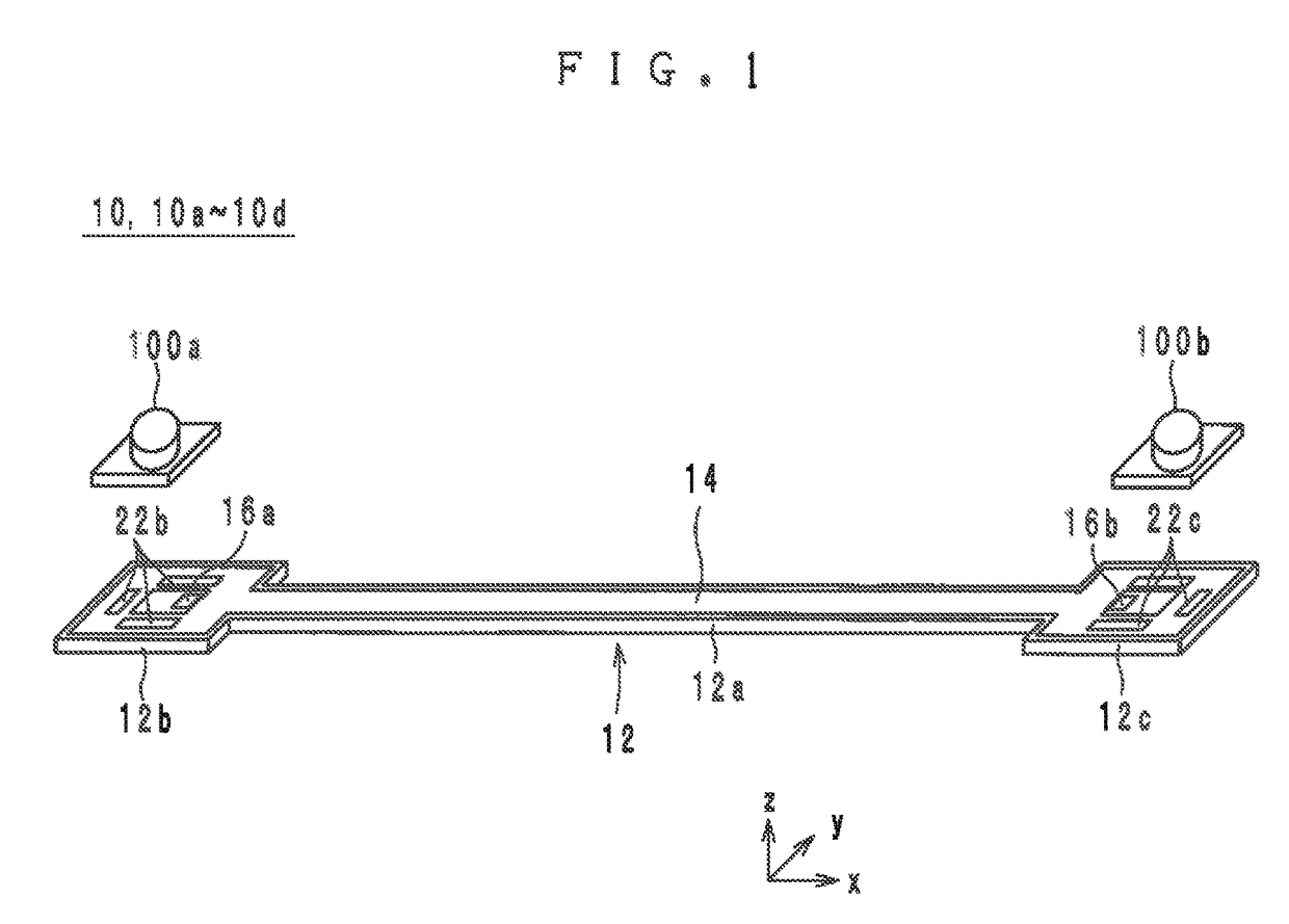 High-frequency signal transmission line, electronic device and manufacturing method of high-frequency signal transmission line