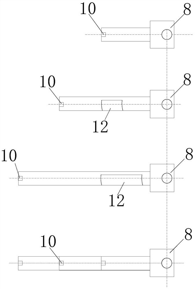 Building board detection deformation simulation positioning device based on stepping electric telescopic rod