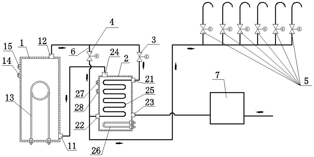 Hot water disinfection drinking system