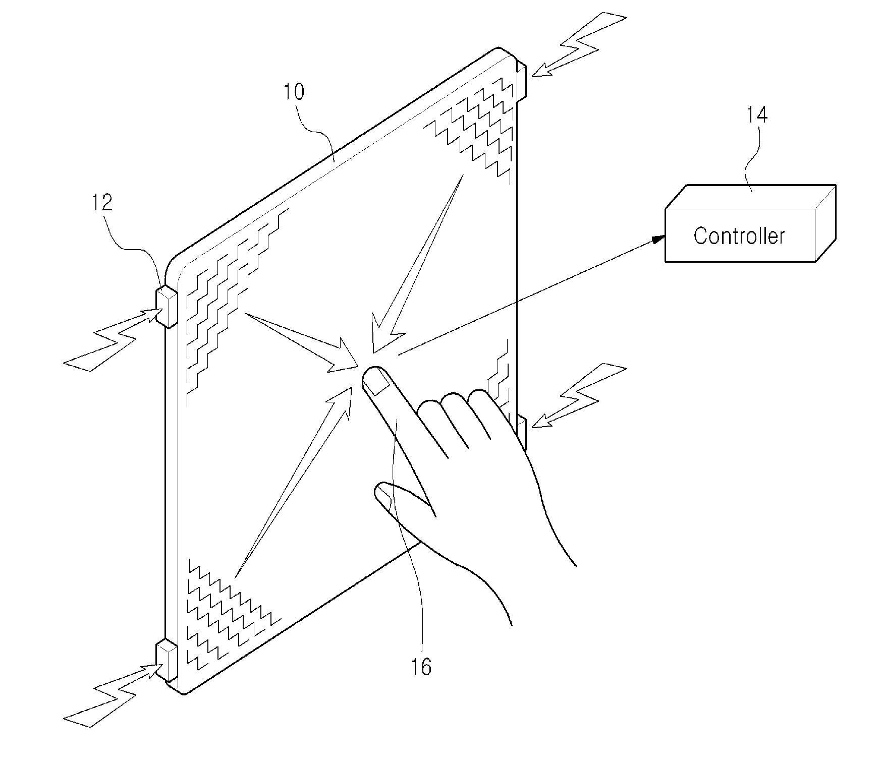 Touch cell structure of a touch panel and the touch panel using the same