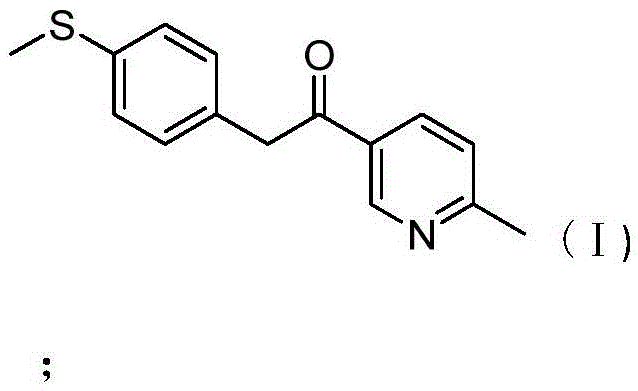 Process for preparing 1-(6-methylpyridin-3-yl)-2-[4-methylthio-phenyl]ethanone