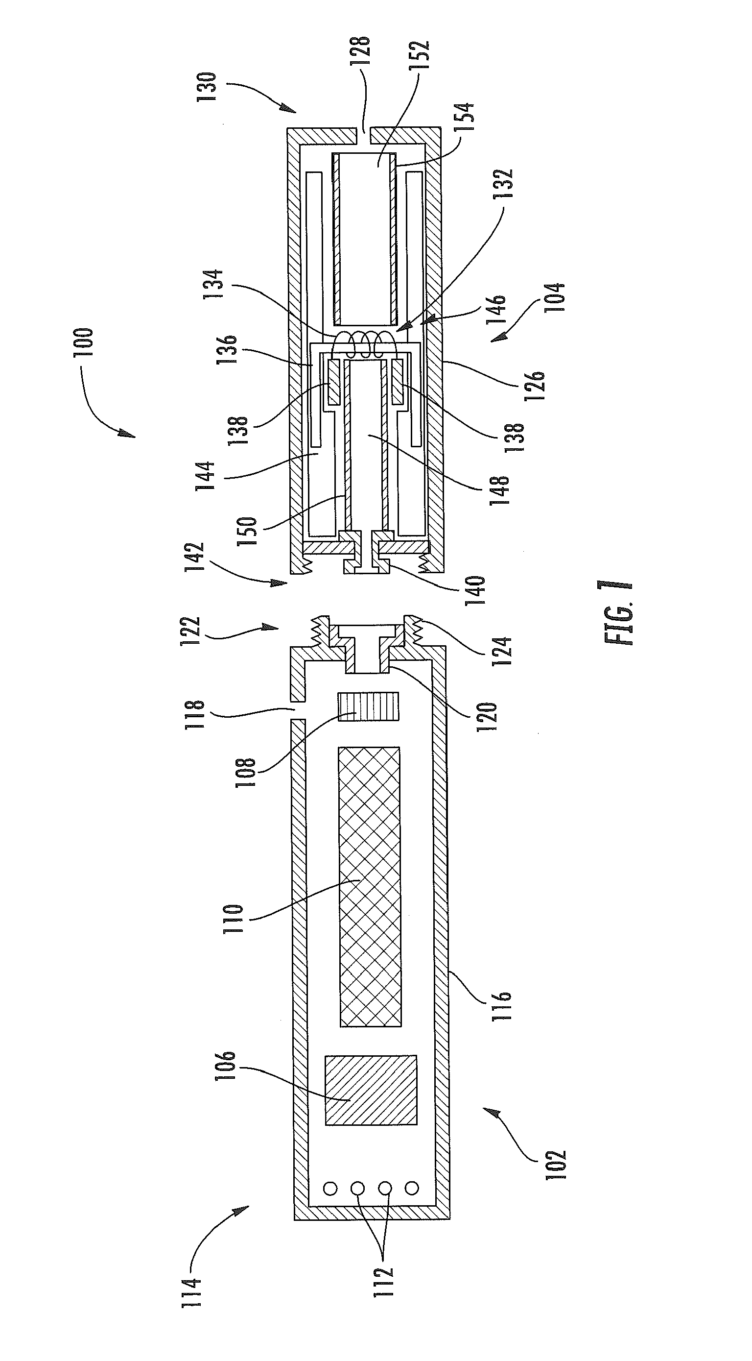Cartridge and control body of an aerosol delivery device  including Anti-rotation mechanism and related method