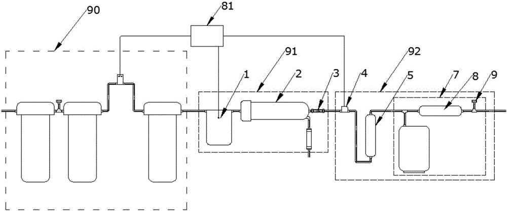 Method for preparing aseptic purified water and reverse osmosis water purifier employing same