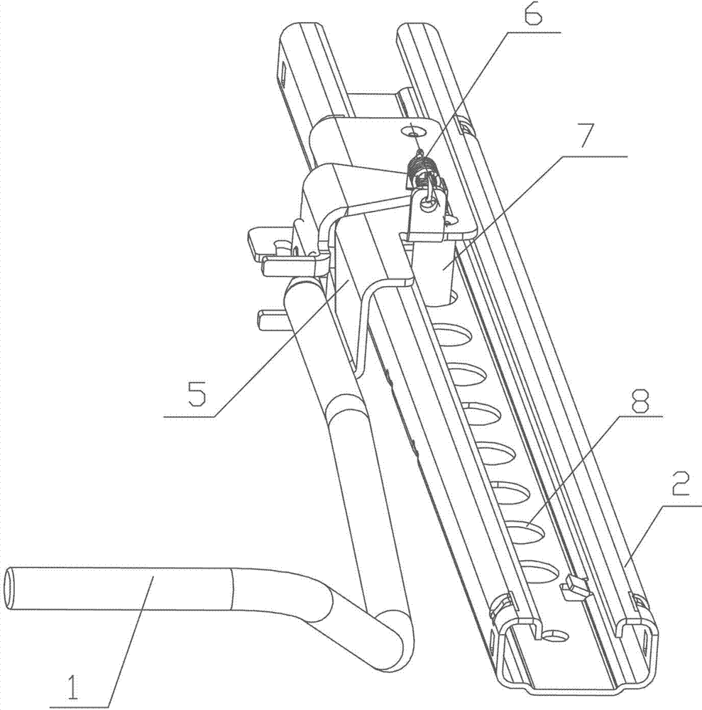 Automobile seat adjusting mechanism with function of automatically backwards moving once collision occurs