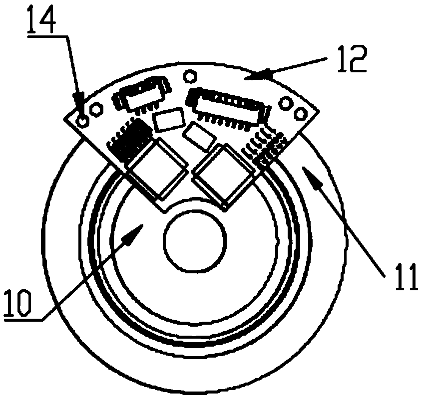 Dual-coded-disc encoder and servo joint using dual-coded-disc encoder