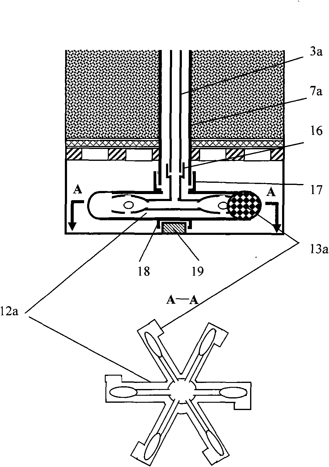 Method for carrying out inflating and flushing on filter