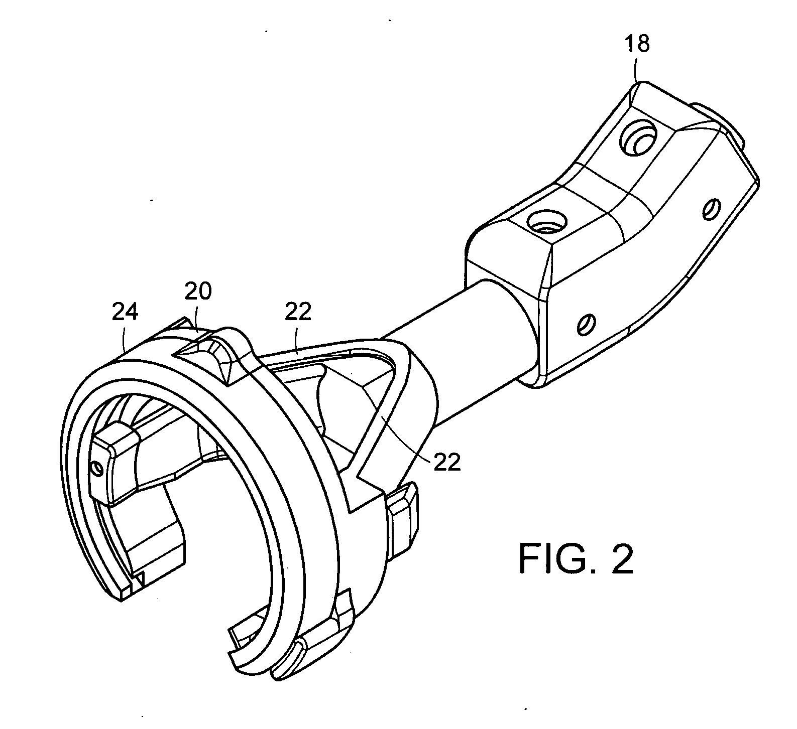 Needle for suturing instrument