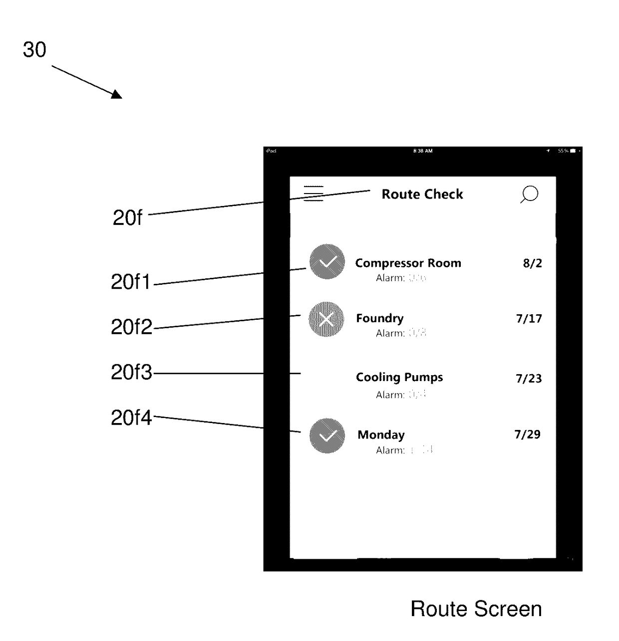 Smart communication device or apparatus for collecting and evaluating information about equipment distributed over a large area, e.g., over a large industrial plant or oil field