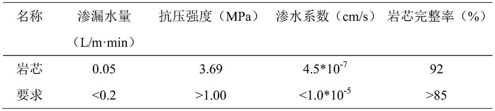 Grouting and water plugging reinforcement material for water-rich bedrock tunnel leakage water and application of grouting and water plugging reinforcement material