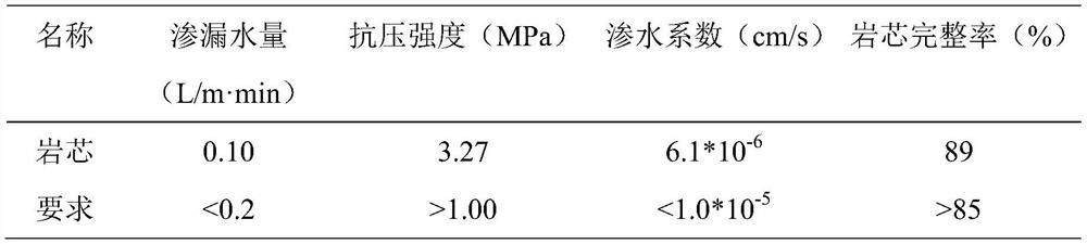 Grouting and water plugging reinforcement material for water-rich bedrock tunnel leakage water and application of grouting and water plugging reinforcement material