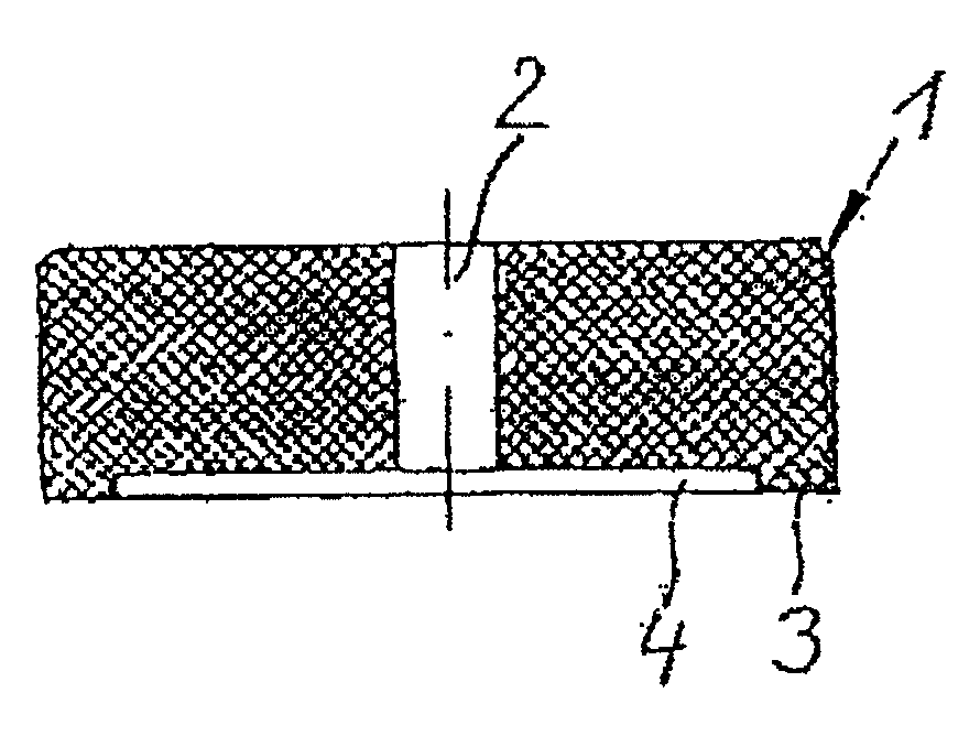 Fastening element and method of curing a bonding and fixing agent