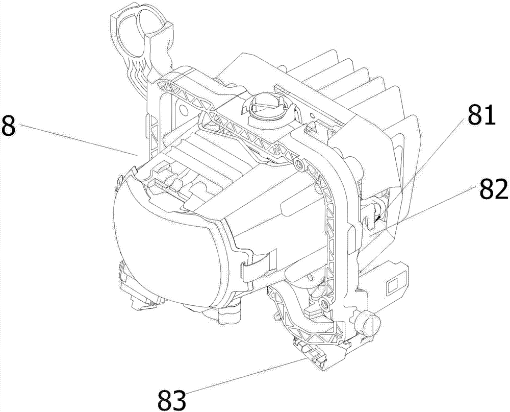 Lamplight detection and adjustment device for headlight module of vehicle