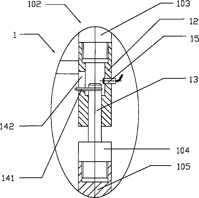 Upper die buffering mechanism of miniature stamping equipment